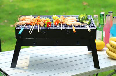 Wholesales Outdoor Camping Folding Mini Charcoal Portable BBQ Grill