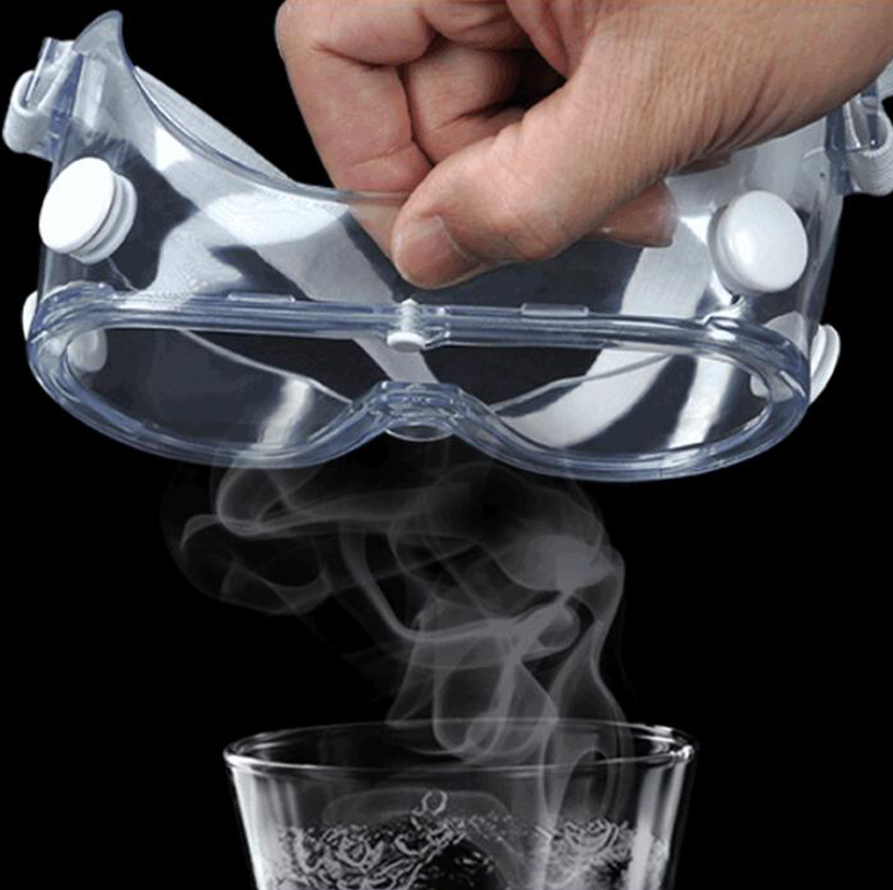 Clear Transparent Protective Glasses PC Safety Protective Goggles with Elastic Tapes