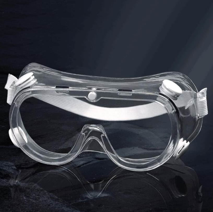 Clear Transparent Protective Glasses PC Safety Protective Goggles with Elastic Tapes