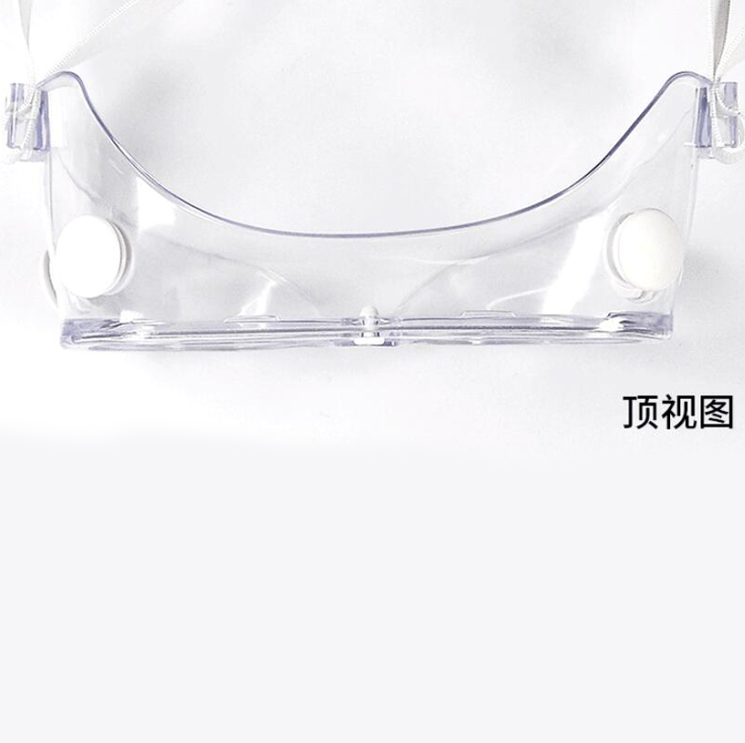 Clear Transparent Protective Glasses PC Safety Protective Goggles with Elastic Tapes