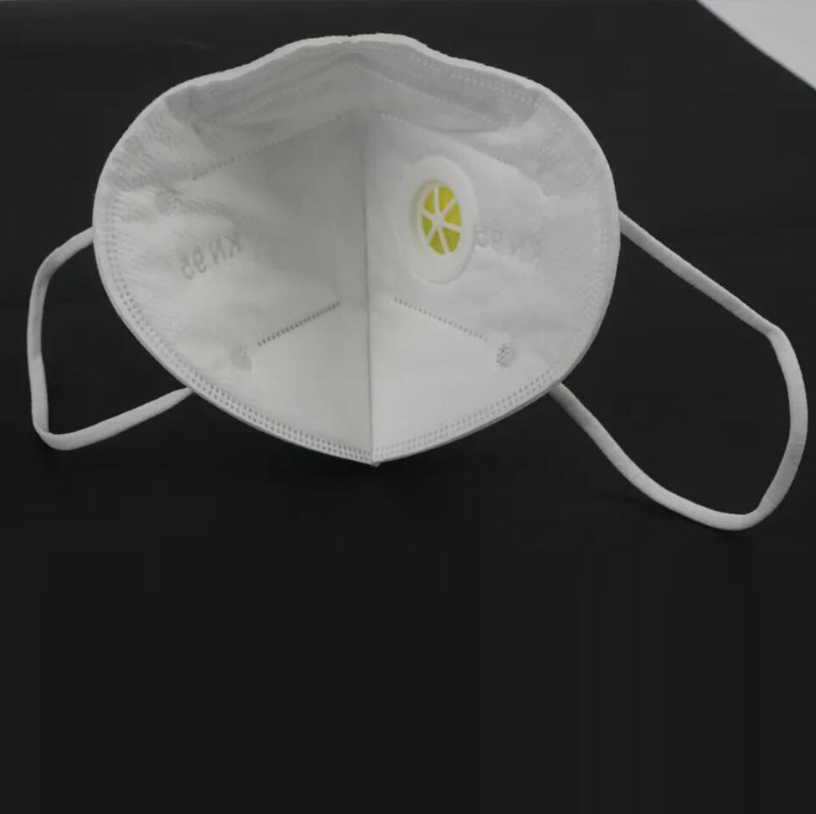 Air Pollution Mouth Protective White N95 Dust Mask with Valves