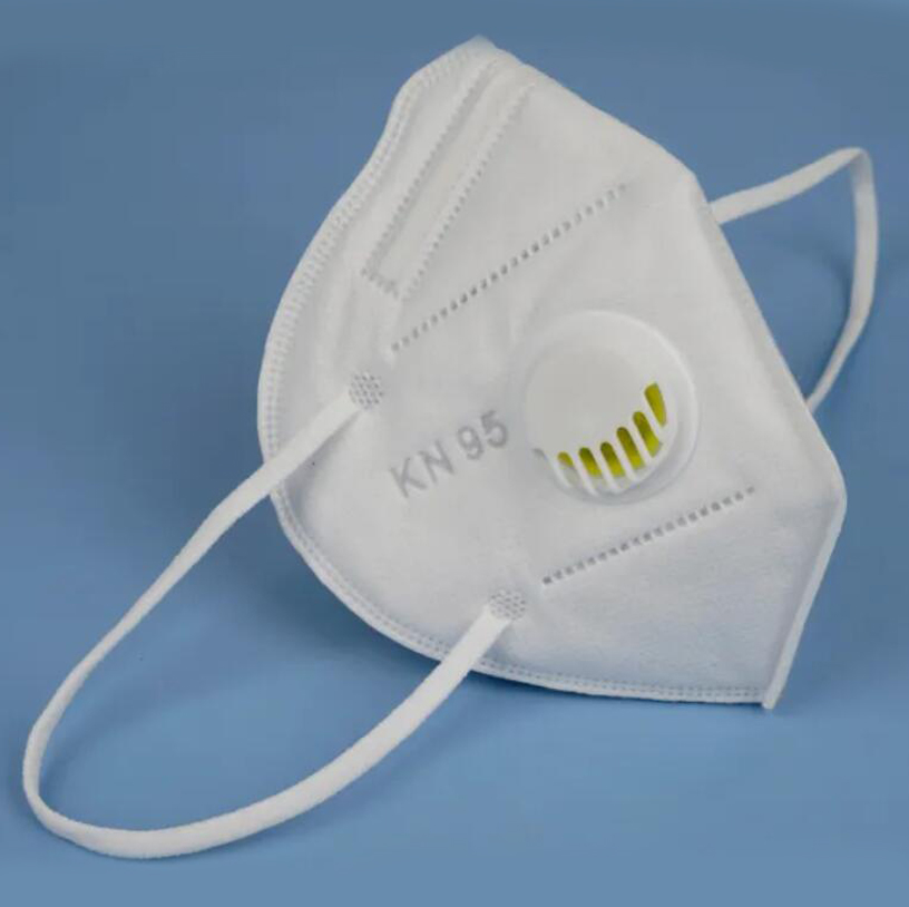 Air Pollution Mouth Protective White N95 Dust Mask with Valves