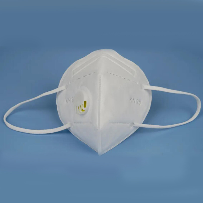 Air Pollution Mouth Protective White N95 Dust Mask with Valves