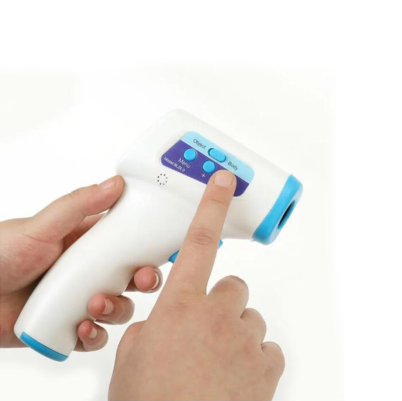 Stock CE Approved Dual-Use Non-Contact Infrared Thermometer for Human and Object