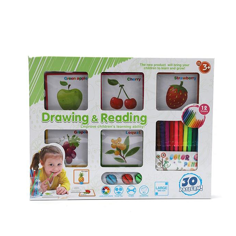 Hot Sale Children Drawing & Reading Set DIY Painting Educational Toys