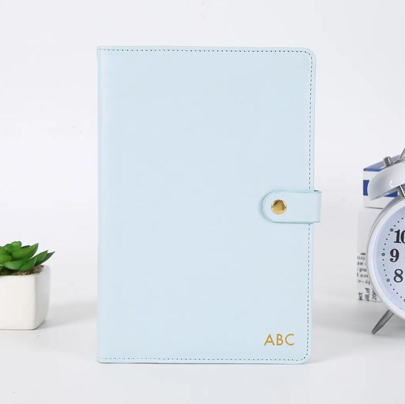 Promotional Logo Embossed Agenda Hot Stamping Planner PU Diary Notebook