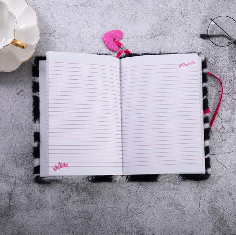 Soft Plush Notebook Stuffed Diary Journal for Office Supplies