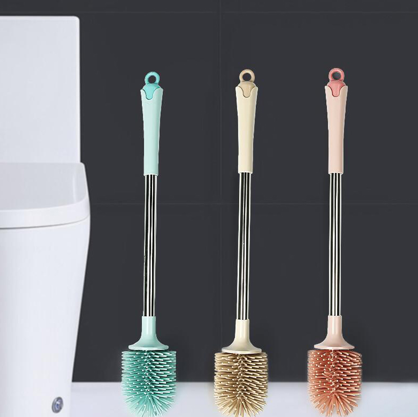 Soft TPR Concise Standing Silicone Toilet Brush