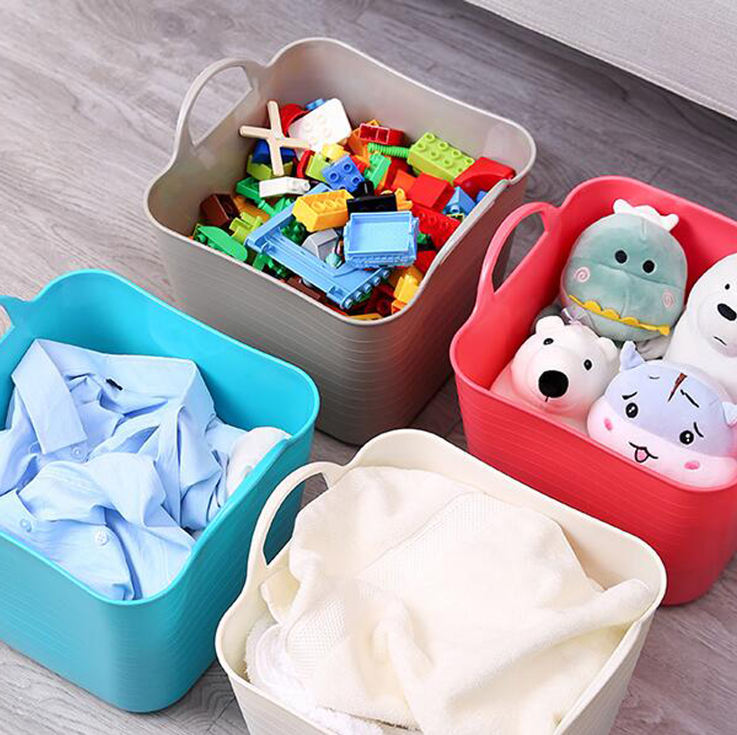 Heavy Duty Soft Plastic PE Basket for Storage