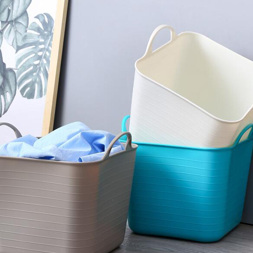 Heavy Duty Soft Plastic PE Basket for Storage