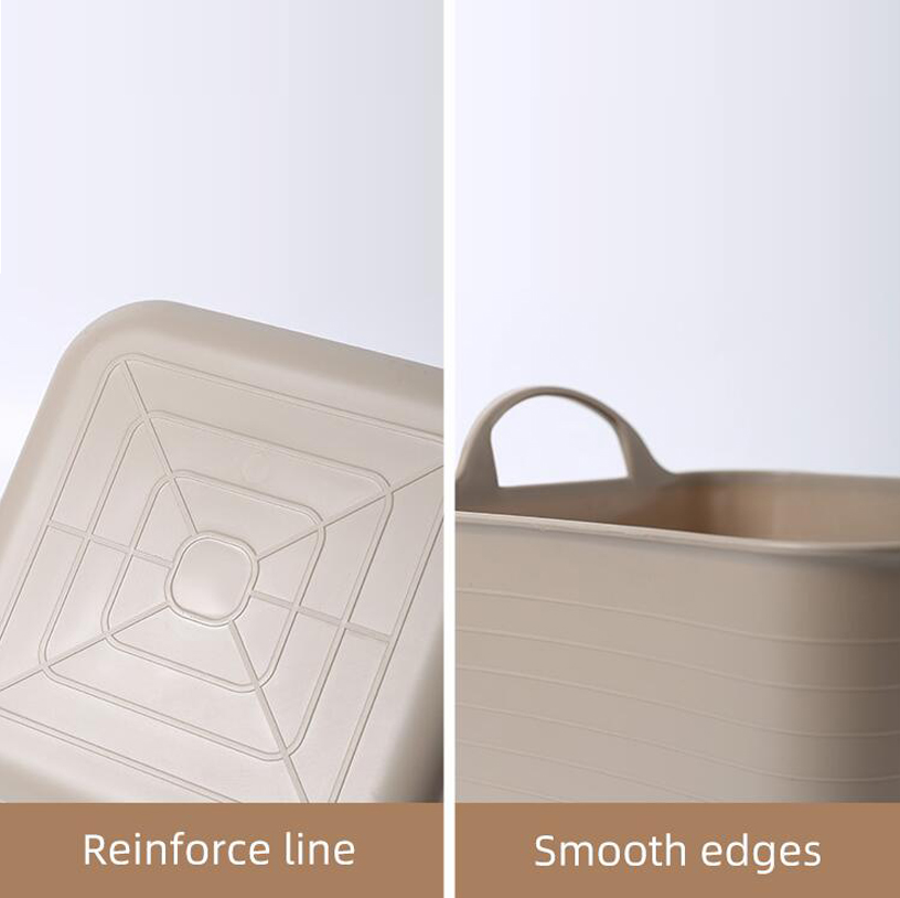 Heavy Duty Soft Plastic PE Basket for Storage