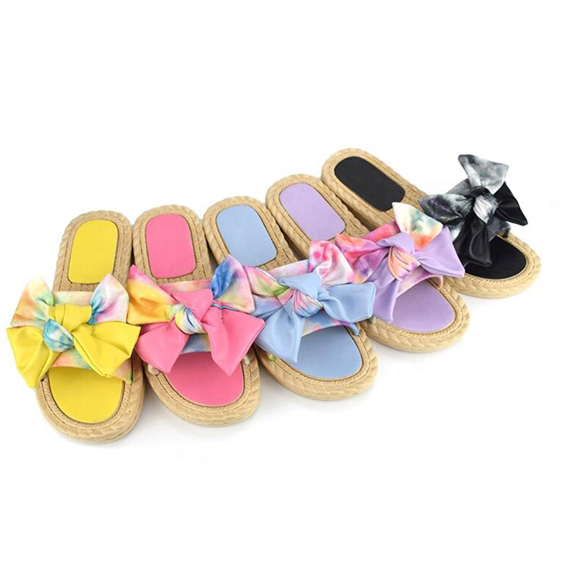 Flat Bow Sandals for Women Summer Slippers