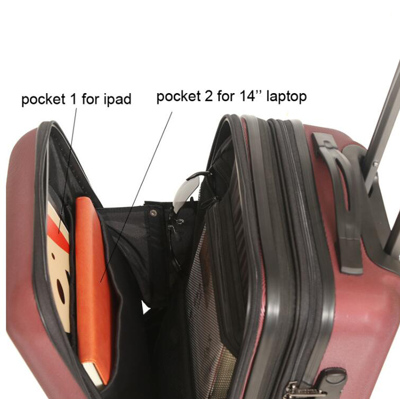 100% PC Polycarbonate Pilot Luggage Bags
