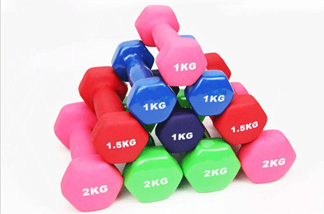 Neoprene Dumbbell with Different Color Body Workout