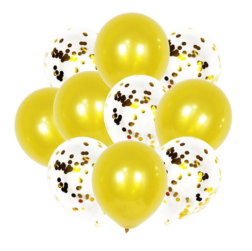 10 PCS Inflatable Confetti Latex Balloons Party Decoration