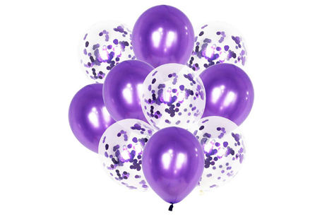 10 PCS Inflatable Confetti Latex Balloons Party Decoration