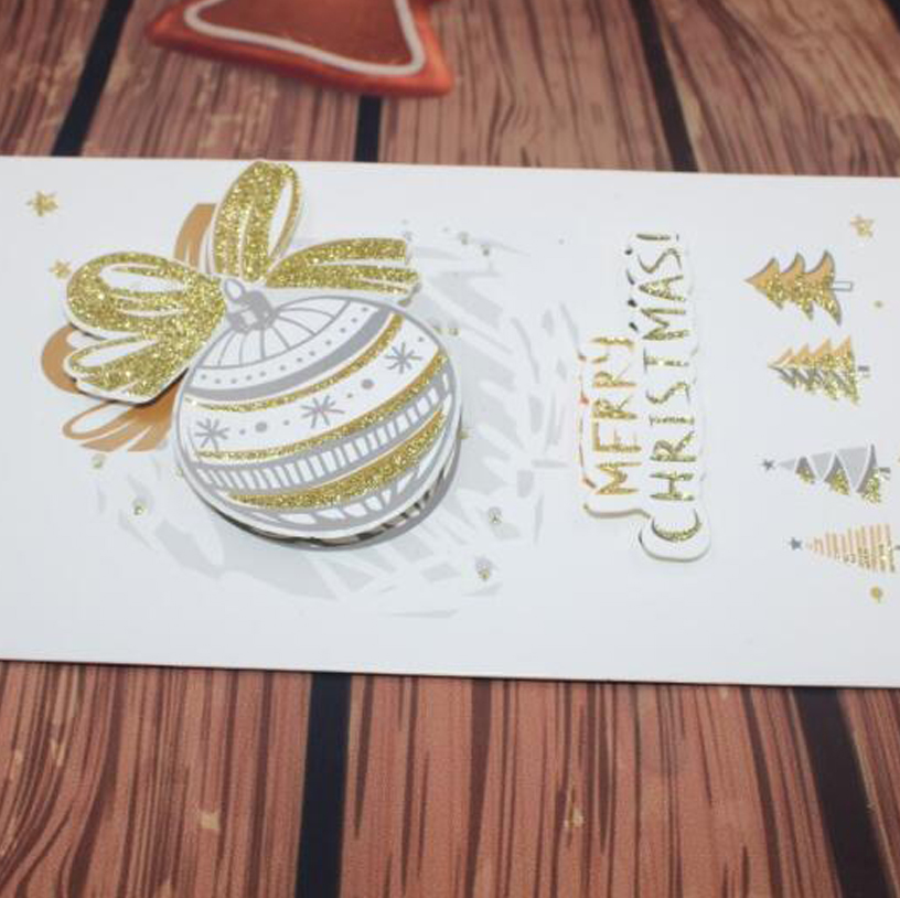 Christmas Greeting Cards Printing with Foil Stamping