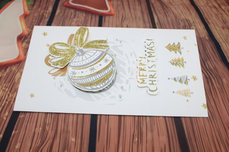 Christmas Greeting Cards Printing with Foil Stamping