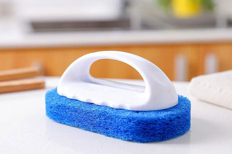 1pc Cartoon Graphic Cleaning Sponge, Cartoon Smile Print Pot Cleaning Sponge  For Kitchen