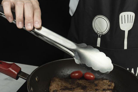 Stainless Steel Food Cooking Tongs with Non-Slip Grip