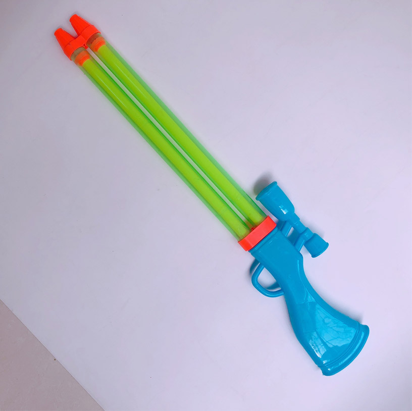 Double Barrel Squirt Gun Plastic Water Pumping Toy For Children