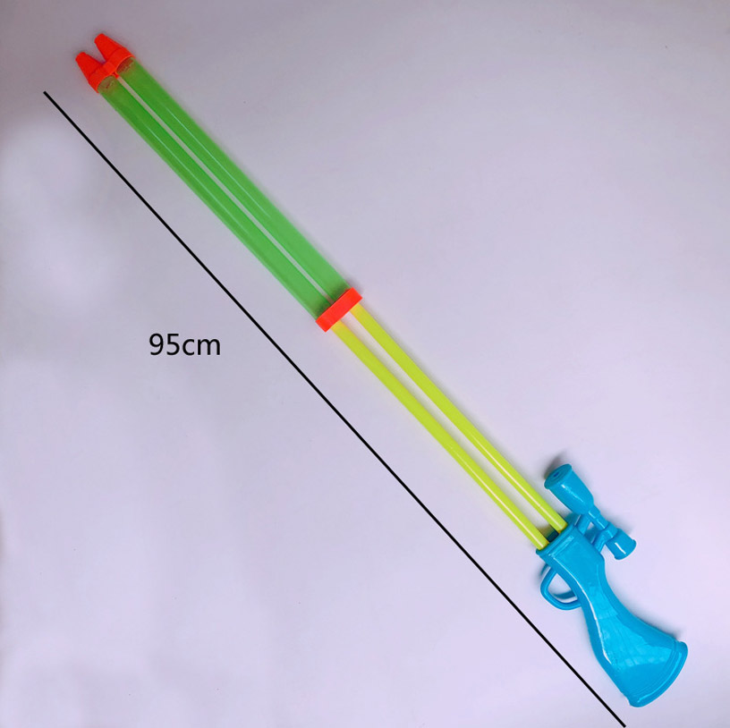 Double Barrel Squirt Gun Plastic Water Pumping Toy For Children