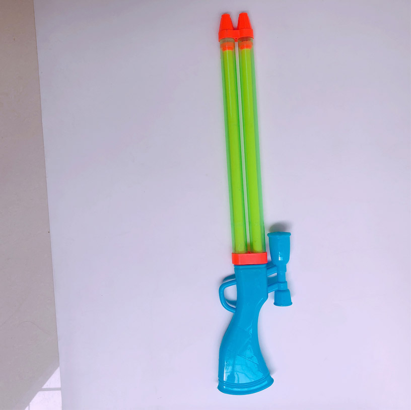 Double Barrel Squirt Gun Plastic Water Pumping Toy For Children