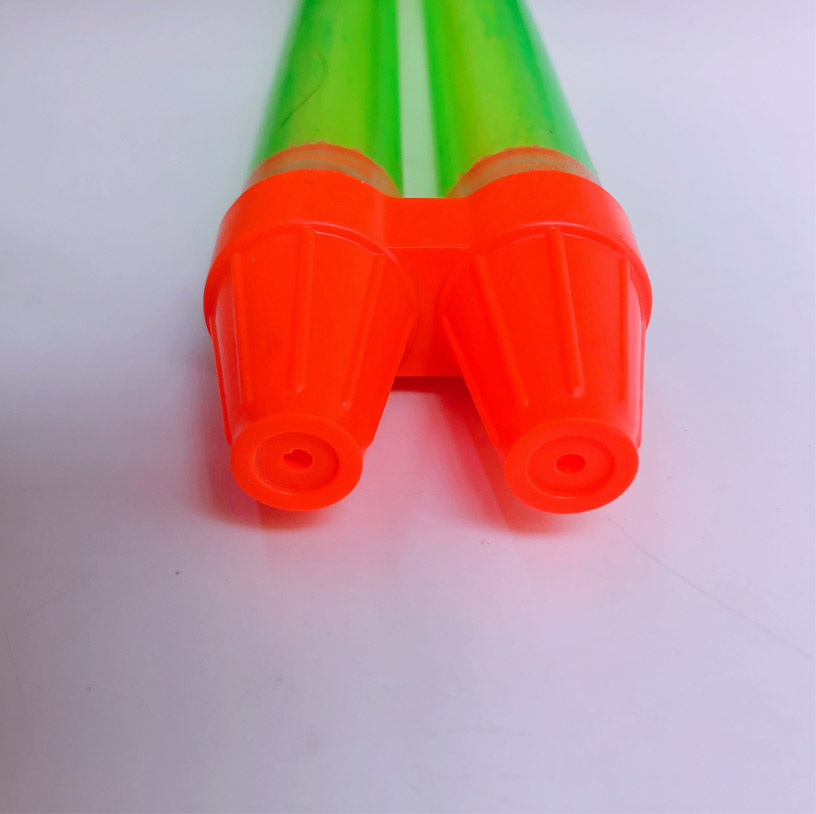 Double Barrel Squirt Gun Plastic Water Pumping Toy For Children