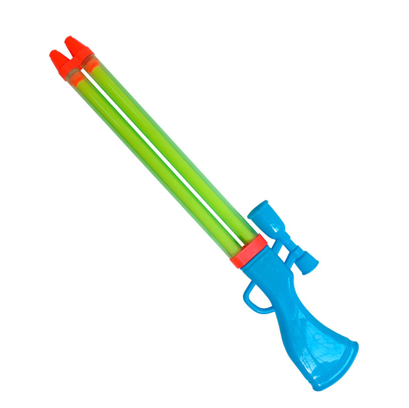 Double Barrel Squirt Gun Plastic Water Pumping Toy For Children