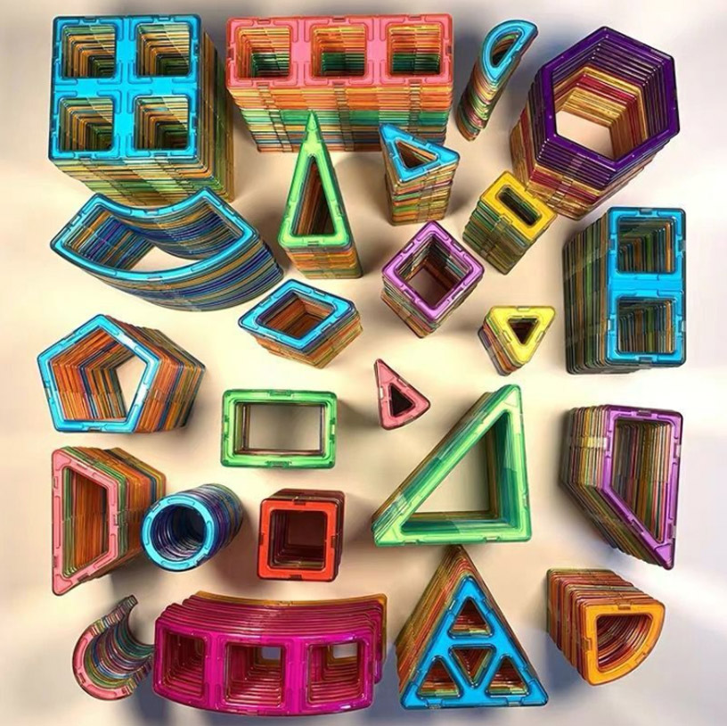 Magnetic Building Tiles Plastic Toys