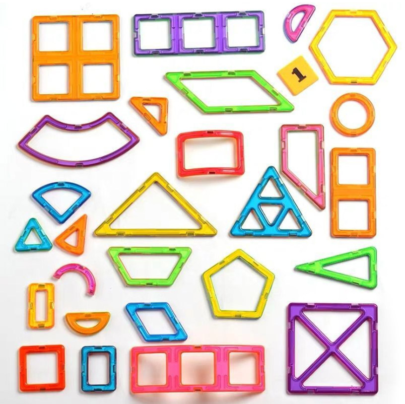 Magnetic Building Tiles Plastic Toys