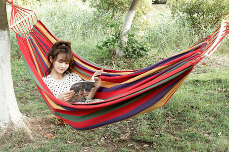 Outdoor Swing Leisure Canvas Hammocks