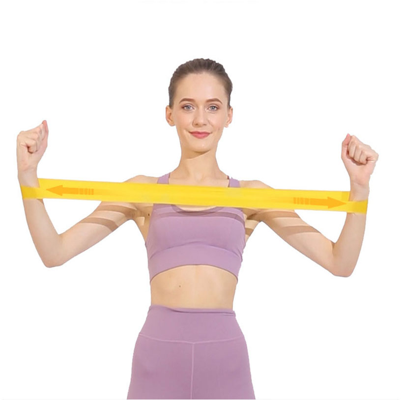 TPE Elastic Belt Fitness Resistance Belt