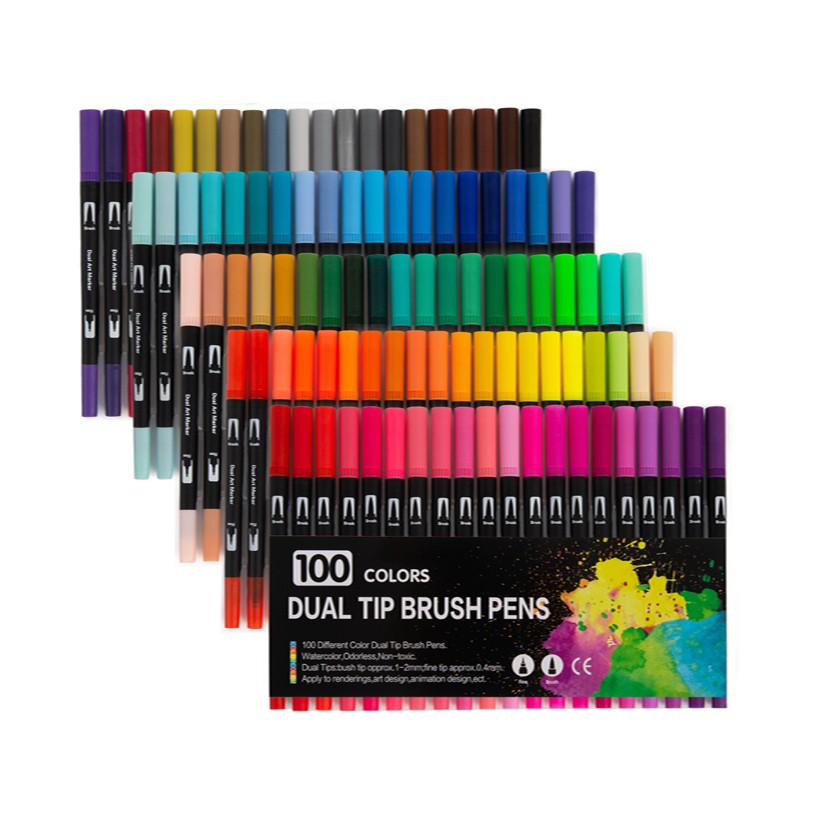 Double headed colored pencil children's gift painting set