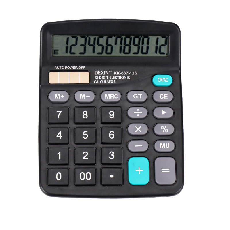 12 digit electronic student solar calculator