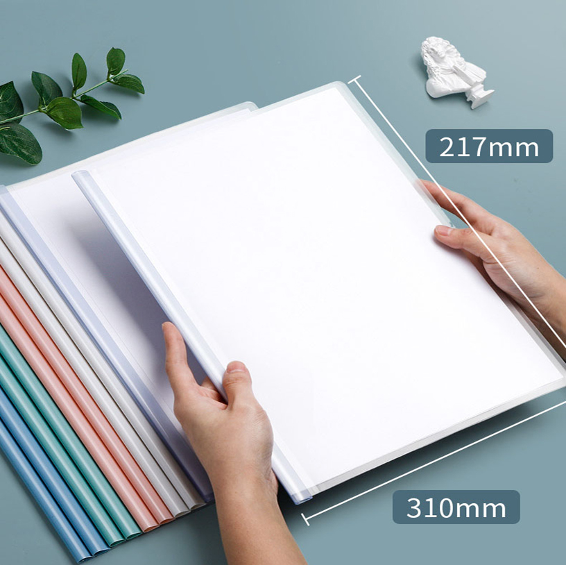 A4 Transparent rod folder thickened report folder