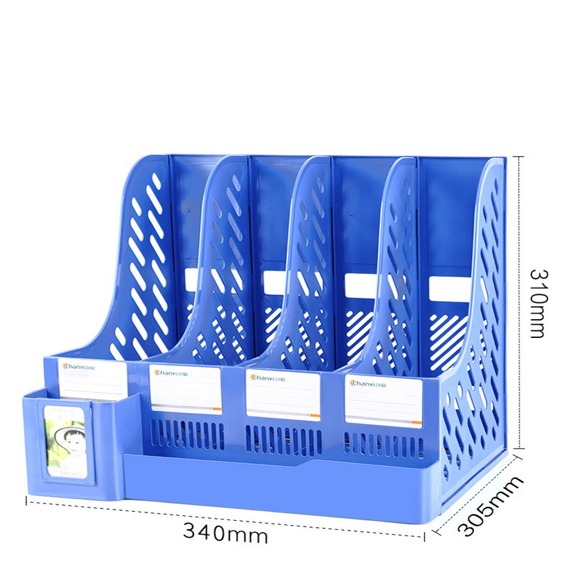 Desktop office file rack thickened data frame plastic storage bar