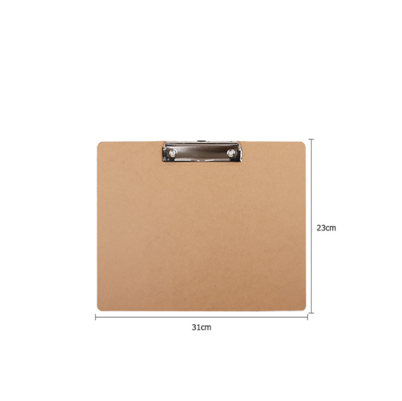 Wooden thick A4 paper clipboard