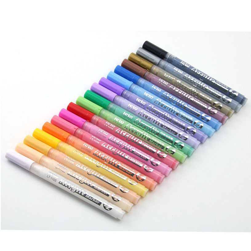 18 color DIY acrylic pen waterproof marker pen