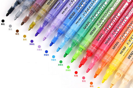 18 color DIY acrylic pen waterproof marker pen