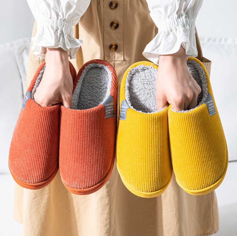 Indoor Winter Plush Slippers Non-slip Warm Slippers