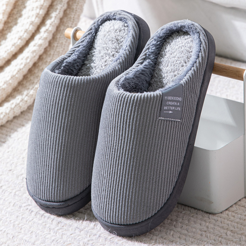 Indoor Winter Plush Slippers Non-slip Warm Slippers