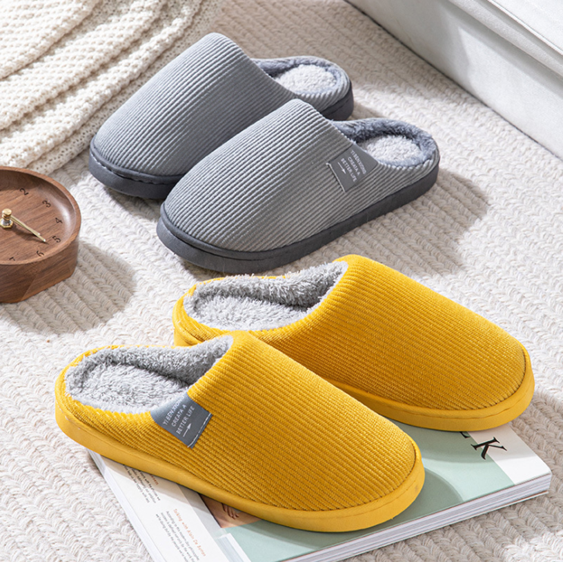 Indoor Winter Plush Slippers Non-slip Warm Slippers