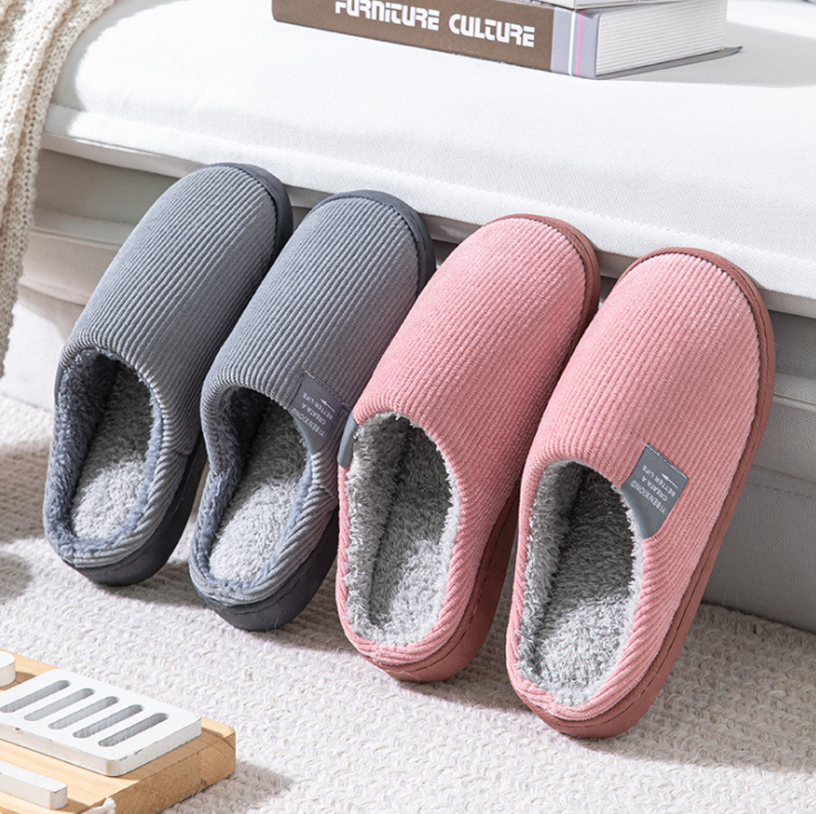 Indoor Winter Plush Slippers Non-slip Warm Slippers