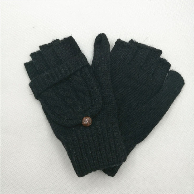 Winter Women's Knitted Gloves Fingerless Touch Screen Gloves