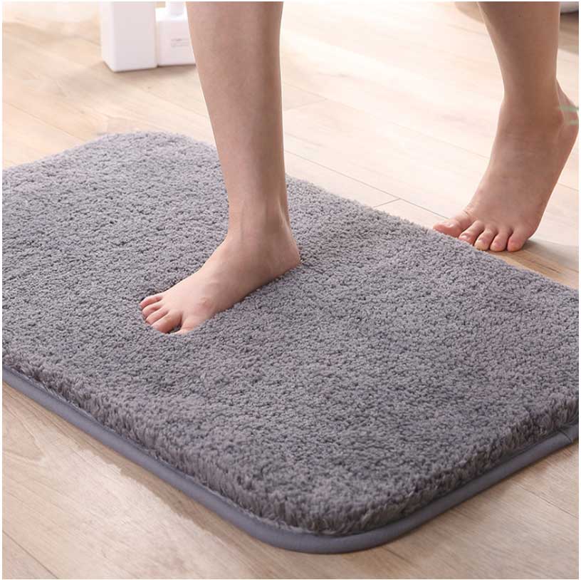 Absorbent Non-slip Plush Bathroom Mat Rugs