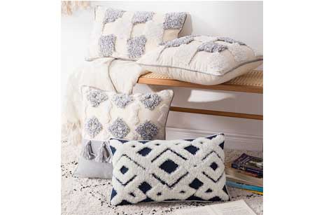 Ins Morocco Lace Tassel Tufted Cushion Covers