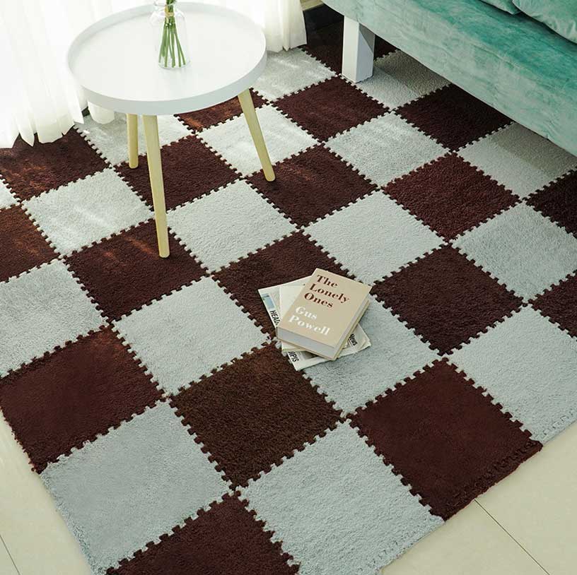 Wholesale Square Patchwork Carpet Bedroom Foam Floor Mat