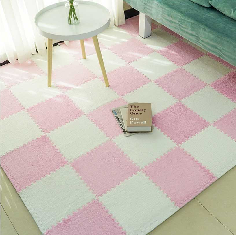 Wholesale Square Patchwork Carpet Bedroom Foam Floor Mat
