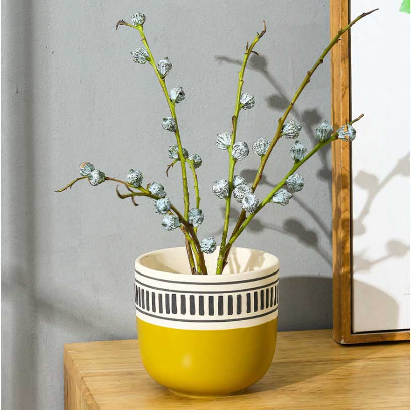 Simple Ceramic Vase Plant Pot for Home Decoration